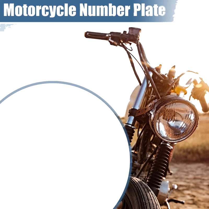 Honda XR CRF XR50 CRF50 White Number Plate