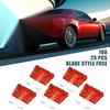 Car Boat Truck SUV Motorcycle Red 25pcs Blade Style Fuses 10A