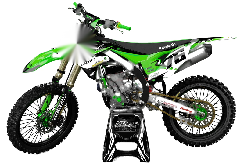 Kawasaki KLX 110 Sticker Kit 2010-2024 Factor G Style Decals
