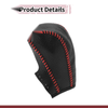 Chevrolet Cruze Gear Shift Knob Cover Pebbled Black Red Faux Leather