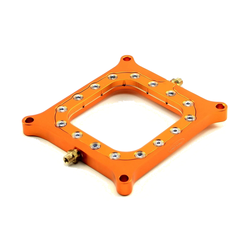 Nitrous Oxide 0.500 Yellow Billet Square Bore Injection Spacer Plate