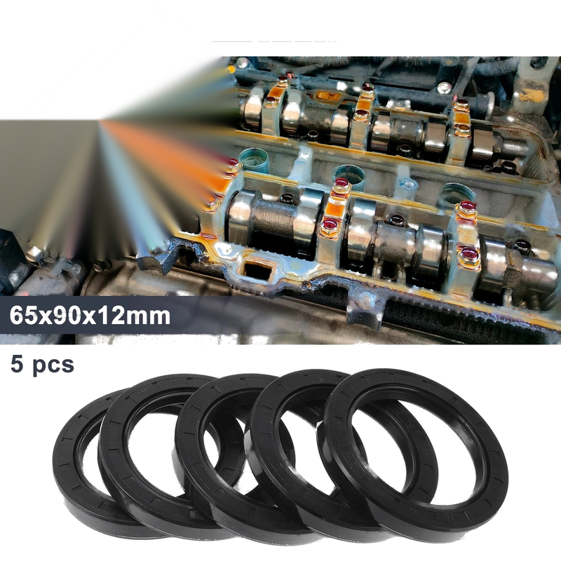 Oil seal 65x90x12mm 5 Pcs Rotary Shaft Seal Nitrile Rubber