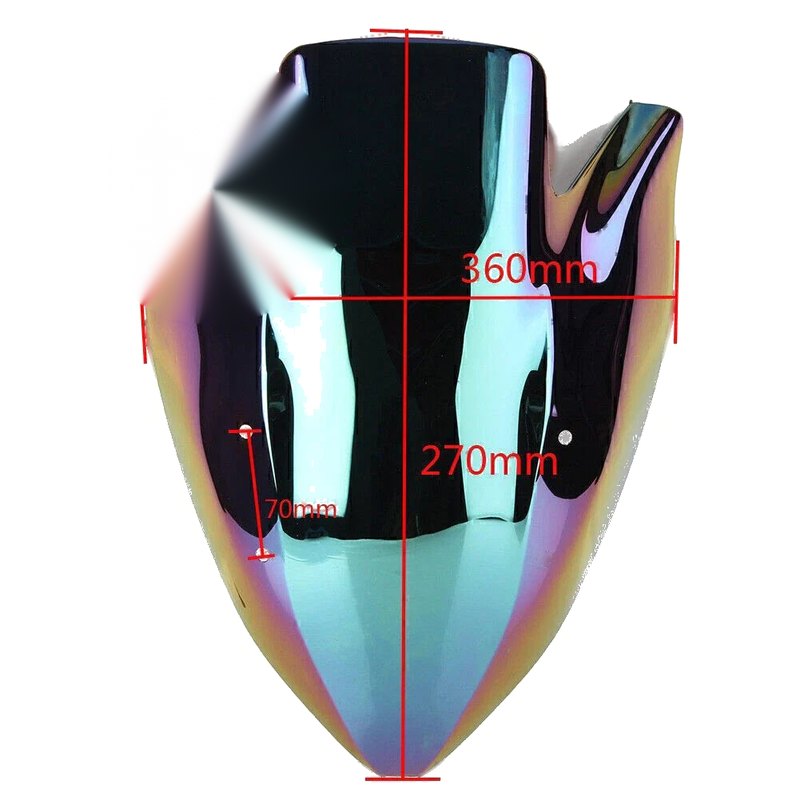 Kawasaki Z1000 Black Front Windshield (2003-2006)