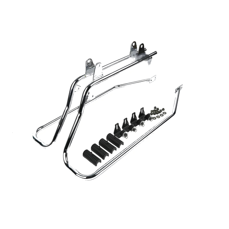 Harley Softail Saddlebags Black Latch Chrome Bracket (1984 - 2017)