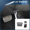 Ford Fiesta (2007-2012) Silver Tone 2 x Foot Accelerator Pedal Covers