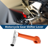 Bosuer M5 Orange Silver Tone Folding Motorcycle Gear Shifter Lever