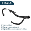 Volvo XC60 (2015-2017) - Rubber Black 1 Pc Radiator Hose Warm Air Pipe