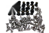 Yamaha TZR 125 R 2x Stainless Steel Fairing Bolts with Wellnut (1993–1993)
