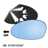 BMW E82 E90 E91 Heated Driver Mirror Glass w/ Backing Plate (2007-2013)