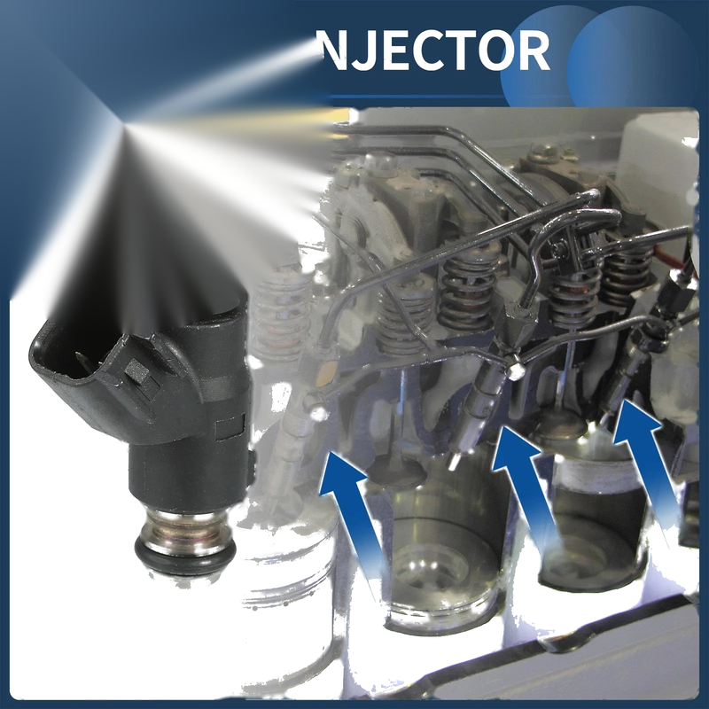 Hyundai Santa 2007-2009 - 6 x Black Injectors Fuel Injector 3.3L