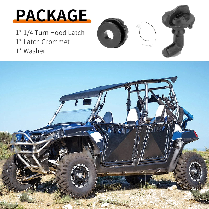 Polaris RZR 4 800 / 900 & RZR XP 900 Hood Latch Toggle & Grommet Kit