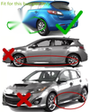 Mazda 3 Axela 4PCS Splash Guards Mud Flaps Fender (2010–2013)