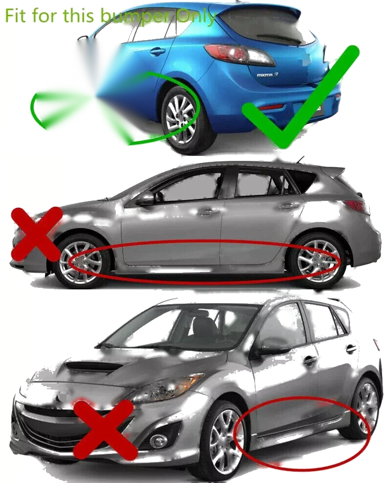 Mazda 3 Axela 4PCS Splash Guards Mud Flaps Fender (2010–2013)