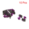 Motorcycle Scooter 10 x Purple Motorcycle Scooter Fairing Hexagon Bolts w/ Metal Holder