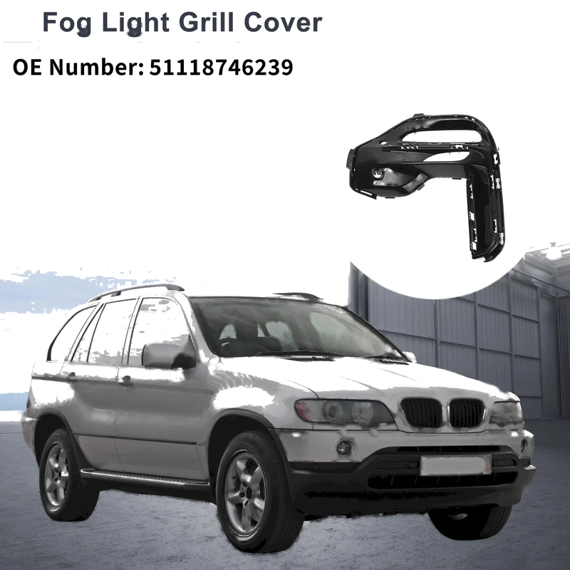 BMW X5 (2019-2022) Black 1 x Front Left Fog Light Grill