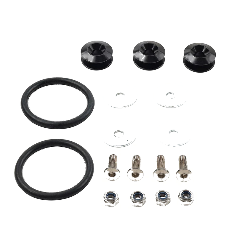 Trunk Hatch Lid 4PCS Black Quick Release Bumper Holder Clips