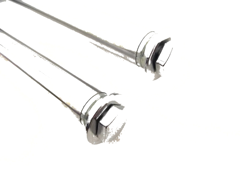 PY50 JBS Silver Front Fork Leg Set LH RH Suspension Shocks (All Years)
