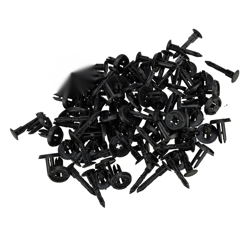 Various Makes & Models 100 x 6mm Bumper Bonnet Trim Fixings Clips Rivets
