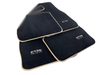 BMW 7 Series E65 Black Beige Premium Floor Mats (2002-2008)