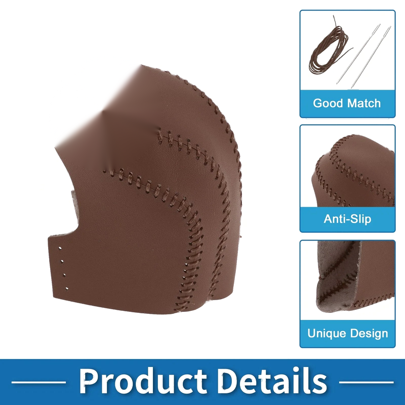 Toyota Camry (2018-2024) Brown Faux Leather Car Gear Shift Knob Cover 1 Pc