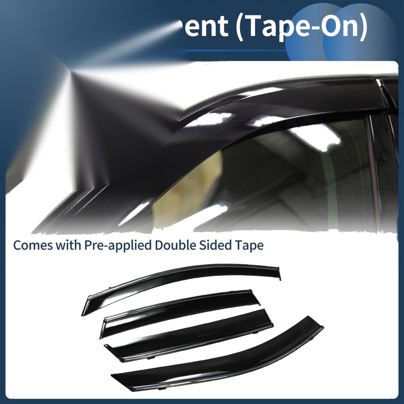 Ford Escape 2020 Side Window Vent Visors Black 1 Set Window Deflectors