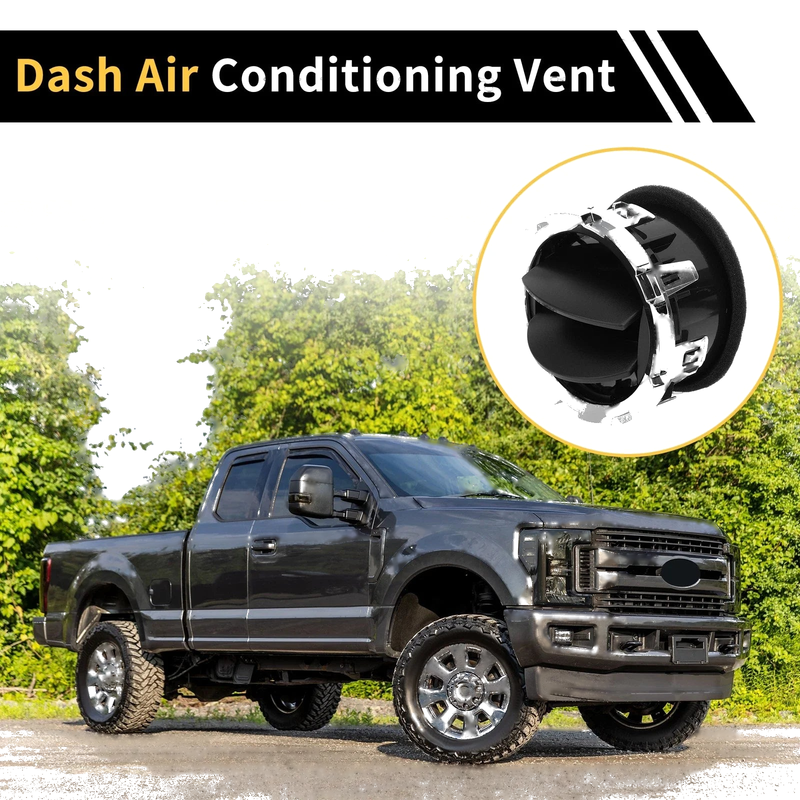 Ford F-250 F-350 F-450 2011-2016 2 x Chrome Outlet AC Heater Air Vent