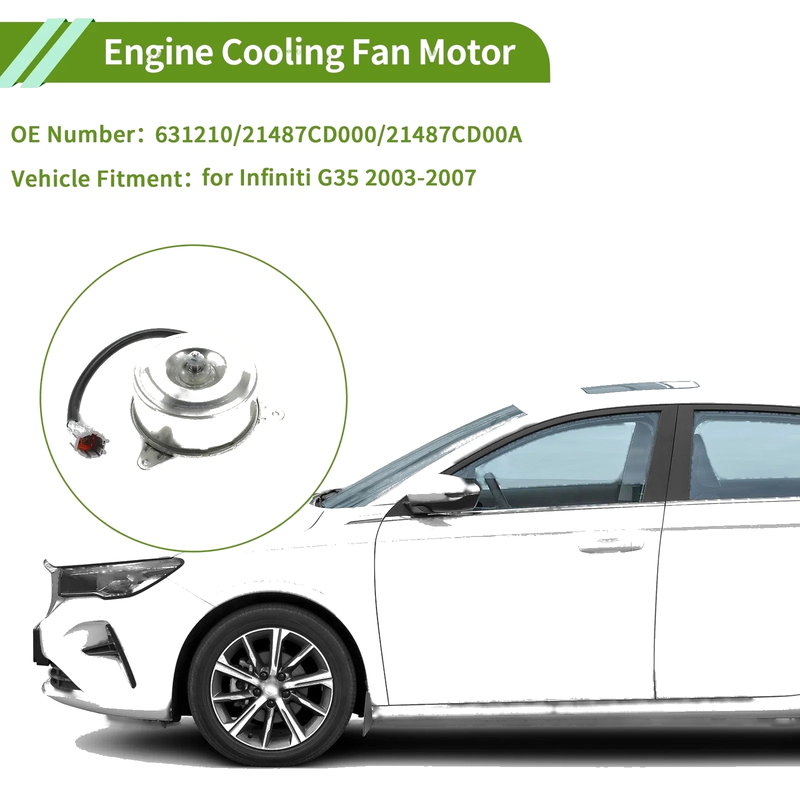 Infiniti G35 Radiator Fan Motor 1 Pc (2003-2007)