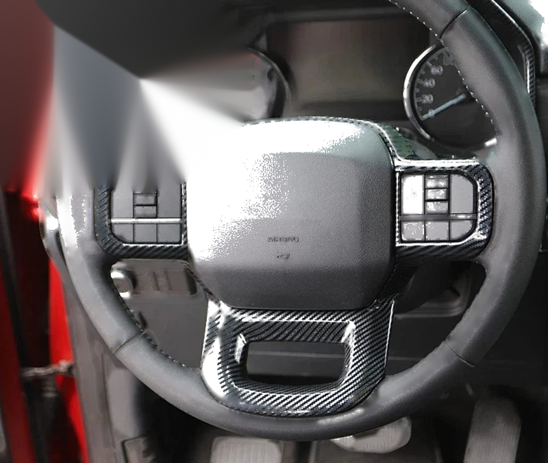 2021-2023 Ford F150 Carbon Fiber Steering Wheel Cover Trim (2021-2023)