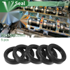Oil Seal 38x55x12mm Black NBR Rubber Seal Ring Rotary Shaft 5 Pcs