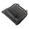 Universal Fork Handlebar Saddlebag Roll Leather Motorcycle Tool Bag