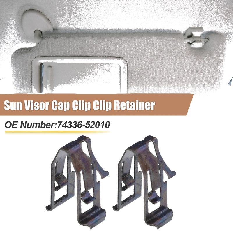 Toyota Black Iron Sun Visor Cap Clips