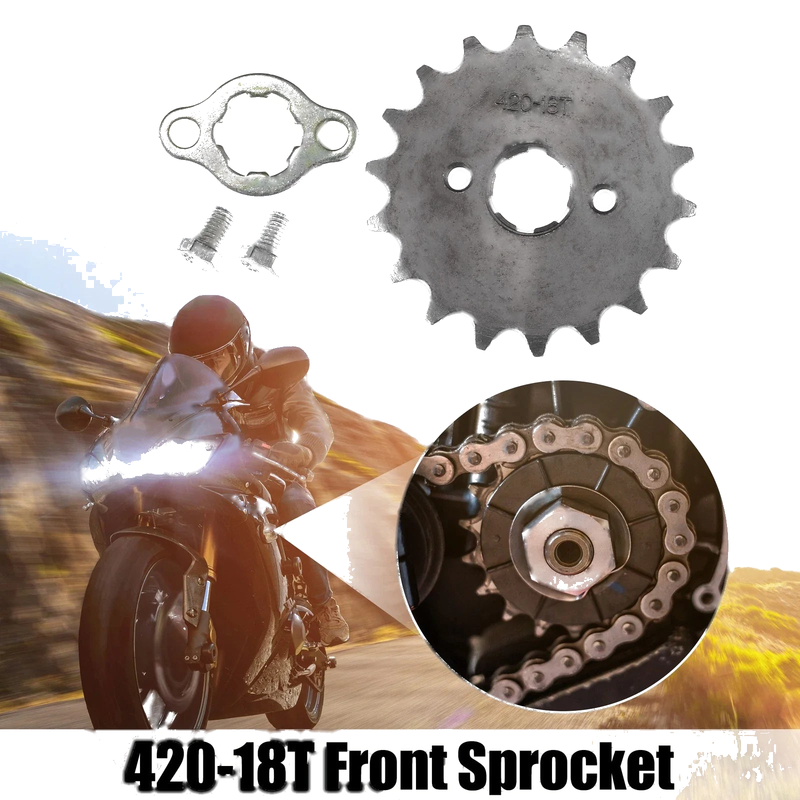 Dirt Bike Mini Bike Set 420 18T 20mm Motorcycle Front Engine Sprocket