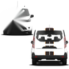 Car Truck Black & Orange Racing Stripe Vinyl Sticker