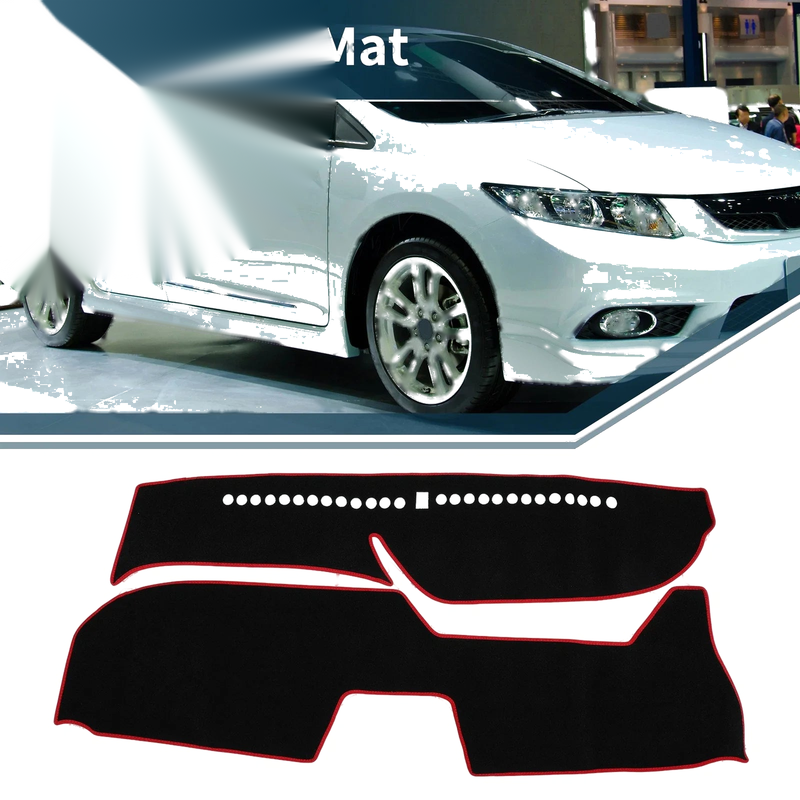 Honda FREED GB5 / 6 / 7 / 8 (2016-2023) Sun Protector Black Red Dashboard Cover Mat