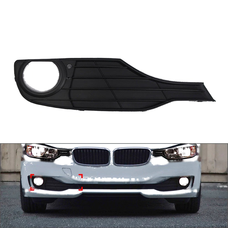 BMW 3 Series F30 F31 320i Right Side Front Bumper Fog Light Grille (12-15)