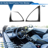 Toyota Corolla AC Outlet Vent Trim Cover Frame 1 pair (2007–2013)
