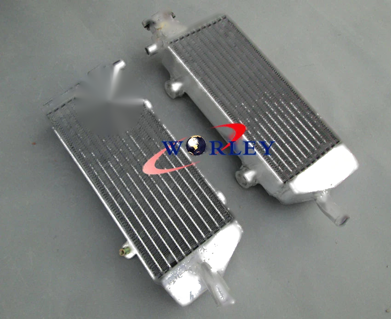 KTM 250 / 450 / 505 SX-F / SXF Aluminum Radiator & Blue Hose (2007-2010)