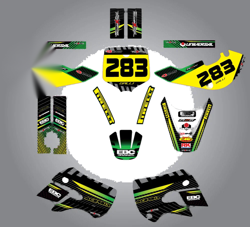 Kawasaki KLX 110 Full Custom Graphic Kit (2000-2009)