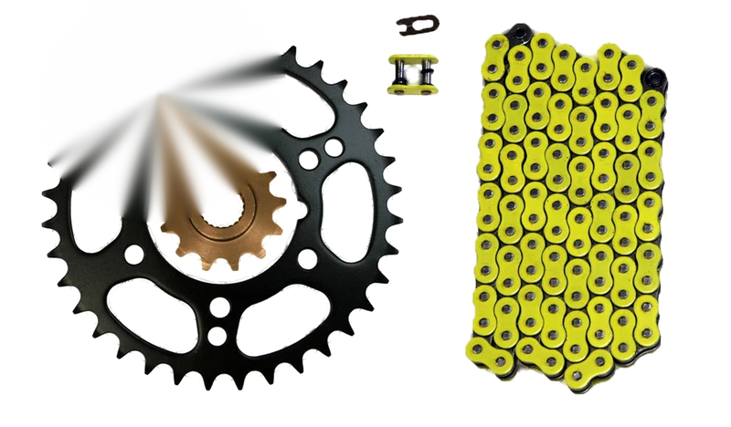 Polaris Scrambler 500 4x4 O-Ring Chain 13/36 Sprockets 520x76 (1998–2012)