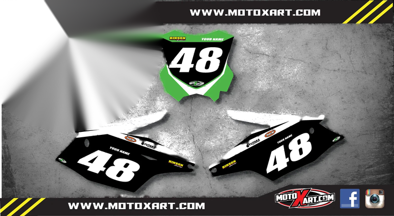 Kawasaki KXF250 Custom Number Plate Kit (2017)