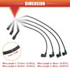 Honda Accord 4 x Spark Plug Wire Ignition Coil Cables (1994-2002)