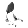 Harley Road King Adjustable Detachable Backrest Pad Sissy Bar (2009 - 2024)