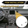 Jeep Wrangler JL JLU GPS Navigation Panel Trim Cover (2018-2023)