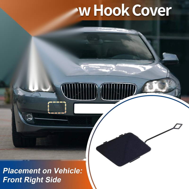 BMW Jewelry Blue Tow Hook Cover Cap Front Right