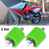 2 x Set 8mm Motorcycle Chain Pulley Roller Slider Wheel Guide Green
