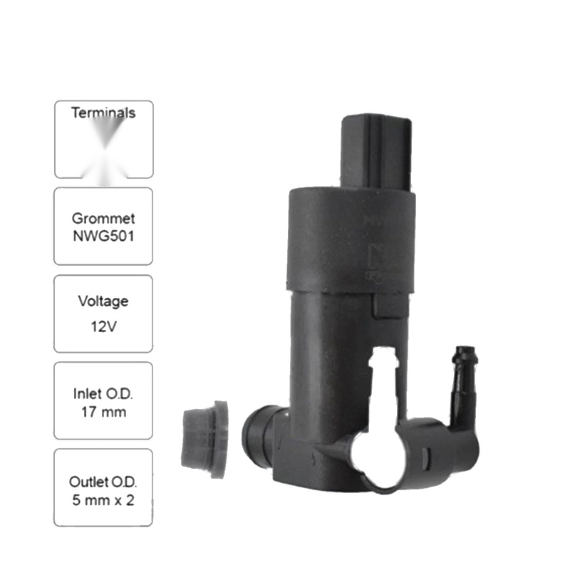 Front Windscreen Washer Pump Ford Fiesta WS WT 4cyl 1.4L 1.6L (2009-2010)