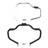 Harley Softail Chrome/Black Mustache Highway Engine Guard Crash Bar (00-17)
