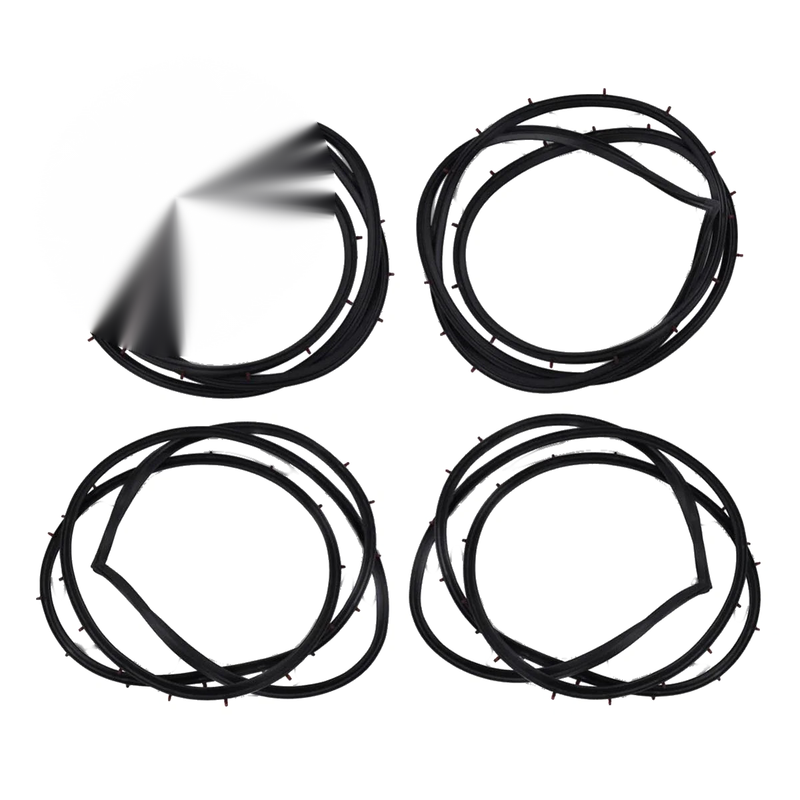 Set Front Rear Door Rubber Seal Fits Toyota Starlet KP60 KP62 4D 1978 -1984 D06