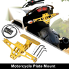 Motorcycle License Bracket Universal Fender Eliminate Gold Tone
