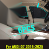 AUDI Q7 6PCS Side Window Camp Black Silver Privacy Sunshade (2016–2025)